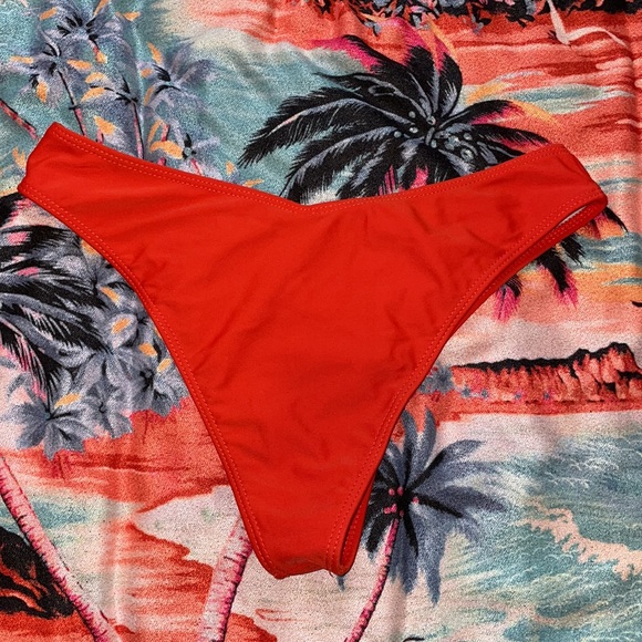 SHEIN Swimsuit Bottoms Sunburst Orange Size S - Picture 2 of 3